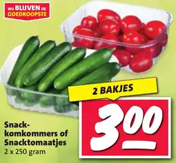 Boni Snackkomkommers of Snacktomaatjes aanbieding