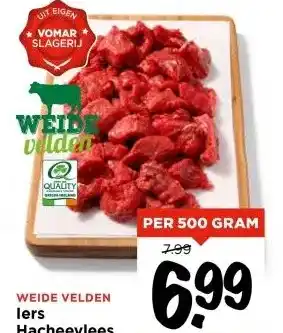 Vomar Voordeelmarkt WEIDE VELDEN lers Hacheevlees aanbieding