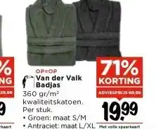 Vomar Voordeelmarkt Van der Valk Badjas aanbieding