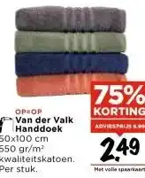 Vomar Voordeelmarkt Van der Valk Handdoek aanbieding