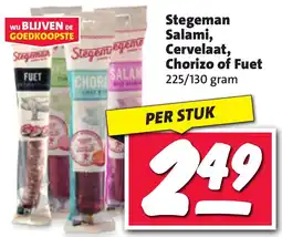 Boni Stegeman Salami, Cervelaat, Chorizo of Fuet aanbieding