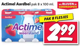 Boni Actimel Aardbei aanbieding