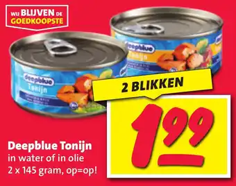 Boni Deepblue Tonijn aanbieding