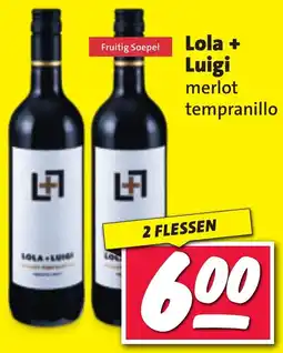 Boni Lola + Luigi merlot tempranillo aanbieding