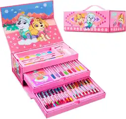 Amazon Paw Patrol Art Set, Kleursets voor Kinderen, Meer dan 40 Kunstbenodigdheden voor Kinderen (Roze) aanbieding