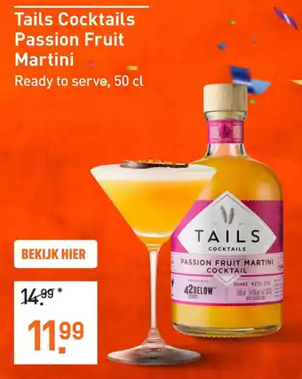 Gall & Gall Tails Cocktails Passion Fruit Martini aanbieding