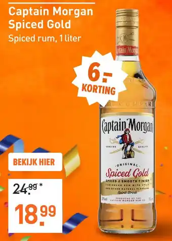 Gall & Gall Captain Morgan Spiced Gold aanbieding