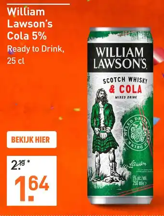 Gall & Gall William Lawson's Cola 5% aanbieding