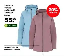 Welkoop Veleste dames softshell Saartje aanbieding