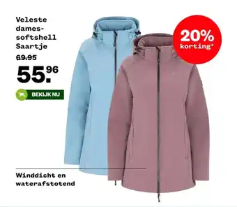 Welkoop Veleste dames softshell Saartje aanbieding