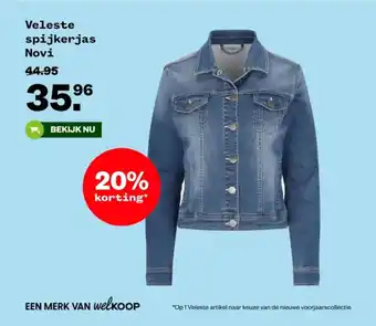 Welkoop Veleste spijkerjas Novi aanbieding