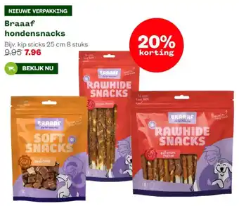 Welkoop Braaaf hondensnacks aanbieding