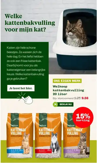 Welkoop Welke kattenbakvulling aanbieding