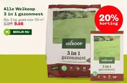 Welkoop Alle Welkoop 3 in 1 gazonmest aanbieding