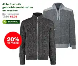 Welkoop Alle Størvik gebreide werktruien en vesten aanbieding