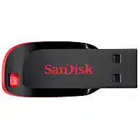 Conrad SanDisk Cruzer Blade USB-stick 128 GB Zwart SDCZ50-128G-B35 USB-A 2.0 aanbieding