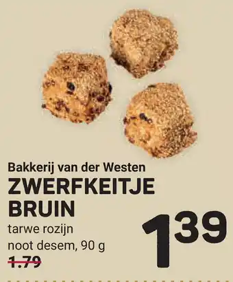 Ekoplaza Bakkerij van der Westen Zwerfkeitje Bruin aanbieding