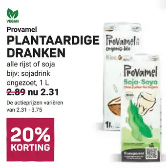 Ekoplaza Vegan Provamel Plantaardige Dranken aanbieding