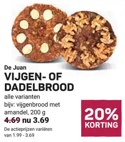 Ekoplaza De Juan Vijgen of Dadelbrood aanbieding