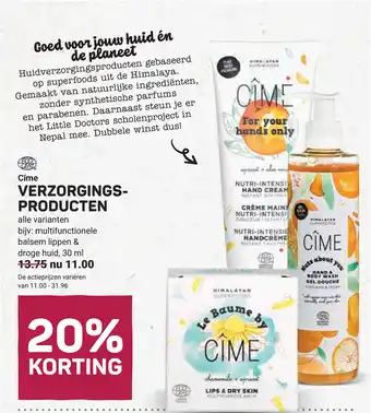 Ekoplaza Cîme Verzorgings Producten aanbieding