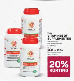 Ekoplaza Vitals Vitamines of Supplementen aanbieding