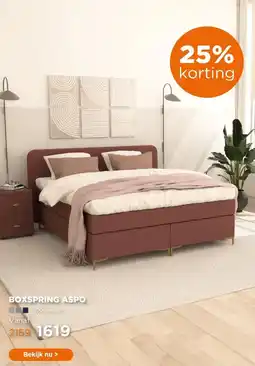 TotaalBED Boxspring Aspo aanbieding