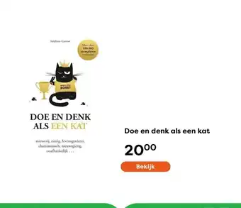 The Read Shop Doe en denk als een kat aanbieding