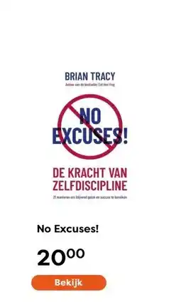 The Read Shop No Excuses! aanbieding