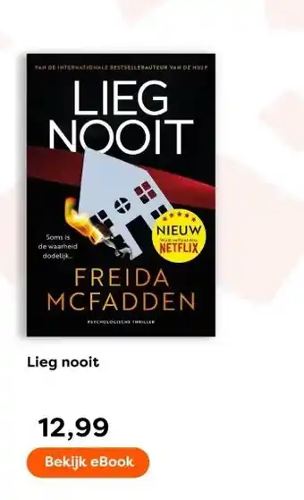 The Read Shop Lieg nooit aanbieding