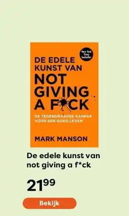 The Read Shop De edele kunst van not giving a f*ck aanbieding