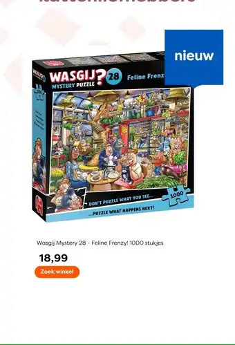 The Read Shop Wasgij Mystery 28 - Feline Frenzy! 1000 stukjes aanbieding