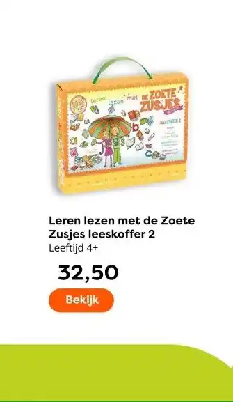 The Read Shop Leren lezen met de Zoete Zusjes leeskoffer 2 aanbieding