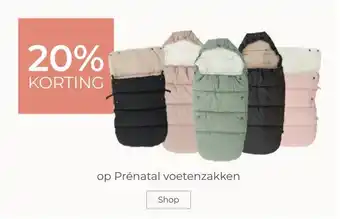 Prenatal 20% KORTING op Prénatal voetenzakken aanbieding