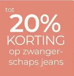 Prenatal 20% KORTING op zwanger- schaps jeans aanbieding