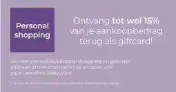 Prenatal Personal shopping aanbieding