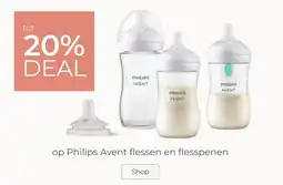 Prenatal tot 20% DEAL op Philips Avent flessen en flesspenen aanbieding