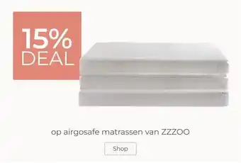 Prenatal 15% DEAL op airgosafe matrassen van ZZZOO aanbieding