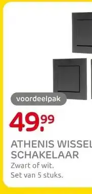 Praxis ATHENIS WISSEL- SCHAKELAAR aanbieding