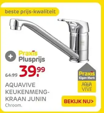 Praxis AQUAVIVE KEUKENMENG-KRAAN JUNIN aanbieding