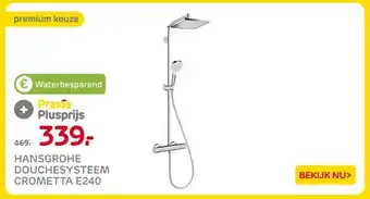 Praxis HANSGROHE DOUCHESYSTEEM CROMETTA E240 aanbieding