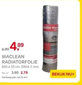 Praxis MACLEAN RADIATORFOLIE aanbieding