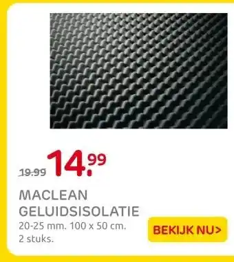 Praxis MACLEAN GELUIDSISOLATIE aanbieding