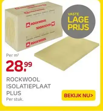 Praxis ROCKWOOL ISOLATIEPLAAT PLUS aanbieding