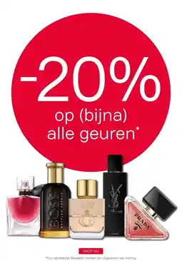 Pour Vous -20% op (bijna) alle geuren* aanbieding