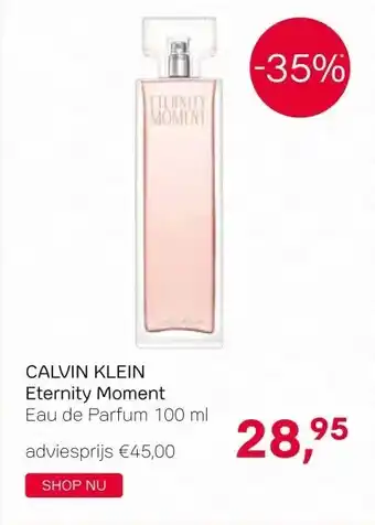 Pour Vous CALVIN KLEIN Eternity Moment aanbieding