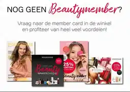 Pour Vous NOG GEEN Beautymember? aanbieding