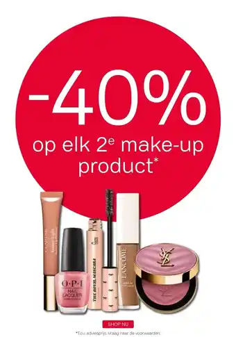 Pour Vous -40% op elk 2e make-up product aanbieding