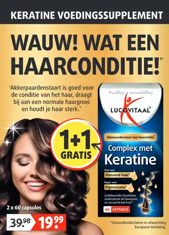 Lucovitaal KERATINE VOEDINGSSUPPLEMENT aanbieding