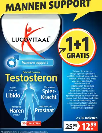 Lucovitaal MANNEN SUPPORT aanbieding