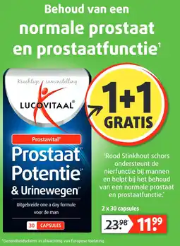 Lucovitaal Prostaat Potentie & Urinewegen 1* 1* 2* aanbieding